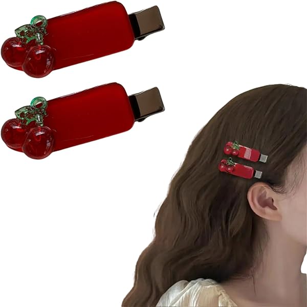 Amazon | LALAFINA ヘアピン さくらんぼの形 ヘアクリップ