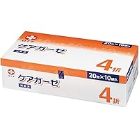 Amazon | 白十字 滅菌済 ケアガーゼ 30×30cm 4折 20枚×10袋 一般