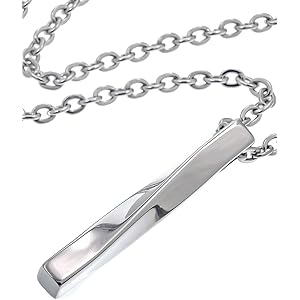 Napist (ナピスト) スティック ネックレス シルバー [ 316Lサージカルステンレス / 平あずきチェーン…