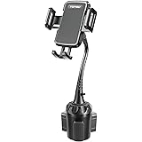 TOPGO スマホホルダー 車 ドリンクホルダー 車載ホルダー カップホルダー スマホスタンド 車 【柔軟なアーム・シフトの妨げにならない】 車載 携帯ホルダー 縦・横・上下・左右自在調節 iPhone 14 Pro Max/Galaxy S23 U