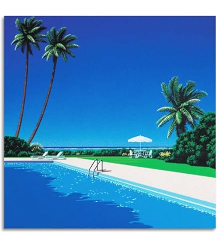 【額縁付き】 永井博（Hiroshi Nagai） A2ポスター 13 額縁付き】 A2 ポスター 永井博 ピンク - メルカリ