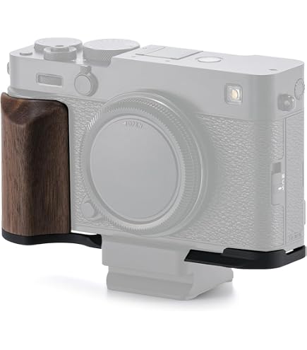Amazon | 富士 X-E5用 木製グリップ付き取付ベースプレート (TA-T91-WG