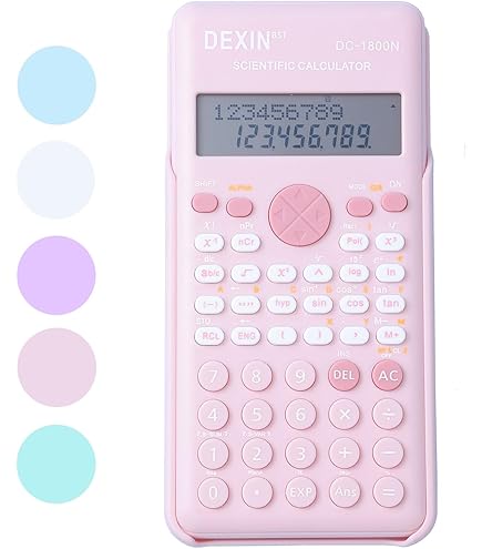 Scientific Calculators With Graphing Calculator, IPEROT Pink Scientific Calculators 10 Modes 4 Graphing Functions Desktop Math Calculator Ideal For School Supplies Students College Teachers - View #4