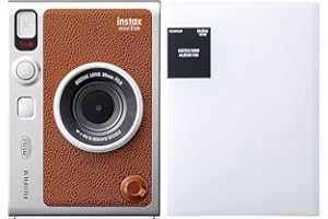 富士フイルム(FUJIFILM) クリスマスプレゼント お年玉ギフト チェキ Evo ハイブリッドインスタントカメラ(インスタントカメラ/スマホプリンター/デジタルカメラ) instax mini Evo ブラウン INS MINI EVO BROW