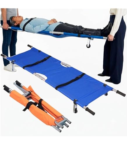 Amazon.co.jp: 松永製作所 二ツ折担架 スチ-ル製 540×2040mm 7.0kg