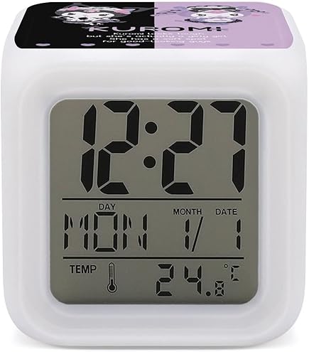 Amazon.co.jp: クロミ 目覚まし時計 LED デジタル時計 立方体 多機能
