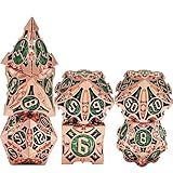 ダイス サイコロ多面体ダイス7個 亜鉛合金メタルDungeons and Dragons DND TRPG MTGダイステーブルゲーム用 D20 D12 D10 D8 D6 D4