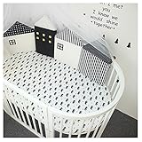 ベビーベッドガード サイドガード クッション 赤ちゃんベッドバンパー かわいい 組み合わせ 多機能 4点セット 癒しアイテム 部屋飾り 撮影小物 出産祝い (ブラック)