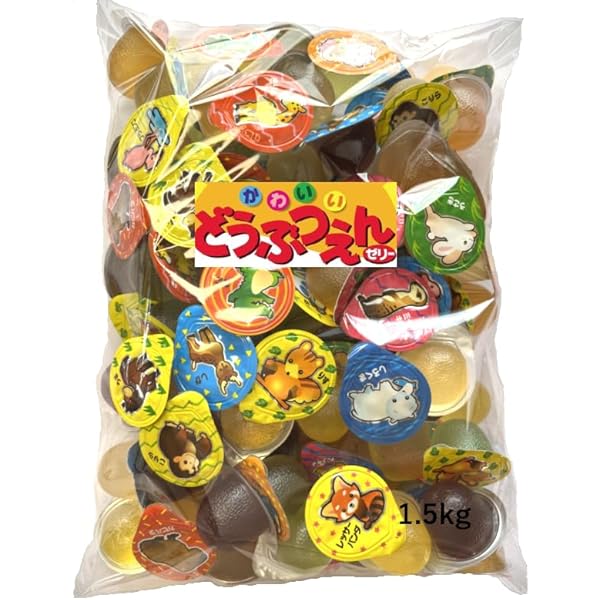 Amazon.co.jp: エースベーカリー どうぶつえんゼリー 業務用 100個入り