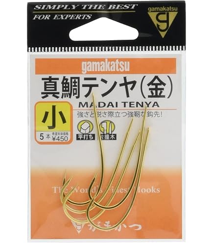 Amazon | がまかつ(Gamakatsu) シングルフック 真鯛テンヤ 大 5本 片