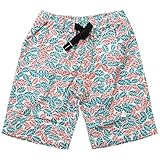 《初夏盛夏対応》BAROCK(バロック) 葉っぱプリント布帛ハーフパンツ 100cm /レンガ NO.F-574175