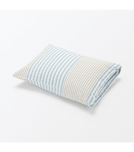 Amazon｜無印良品 フィットする ひんやりまくらカバー ブルー 43×63 cm