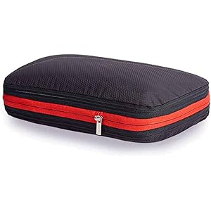 圧縮バッグ トラベルポーチ ファスナー圧縮 最大50%スペース節約可能 衣類仕分け(綺麗&汚れた衣類)軽量 防水 旅行/出張/整理用に最適