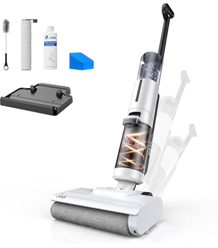 Amazon | Maircle 吸引＆水拭き コードレス掃除機 強力吸引 自走式