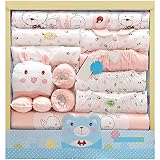 CdyBox 19ピース新生児Essentials ClothesユニセックスベビーLayetteギフトセット カラー: ピンク