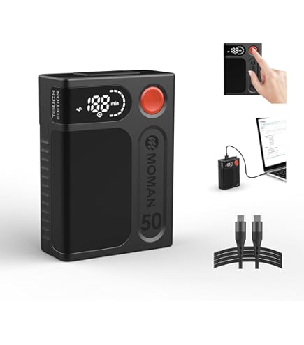 Amazon | Vマウントバッテリー, Moman(モーマン) Power 99 Touch USB-C