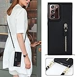 Galaxy Note20 Ultra 5G SC-53A SCG06 対応 スマホ ケース 肩掛け 首かけ 斜めがけ ショルダー サムスン ギャラクシーNote20 Ultra スマホ 携帯 用 ケース Galaxy Note20 Ultra 5G スマホ 手帳型 ケース SC-53A ケース 手帳型 Galaxy Note20 Ultra 5G スマホカバー【RFID機能】SCG06 財布 ケース 上質PUレザー【マグネットダブルデザイン】Galaxy Note20 Ultraスマホ携帯ケース すみっコぐらし 財布 付きの専属ストラップ同梱なので ステント機能 トポロジー スマホショルダー PU皮革を手作 ファスナースタイル Galaxy Note20 Ultra 5G 財布型 カバー おしゃれ 耐汚れ カード収納 携帯のケース可愛い スマホすとらっぷ斜めかけ 人気内蔵マグネット 衝撃吸収 取り外し可能 ICカードホルダー レンズ保護 - ブラック