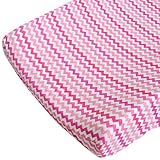 Caden Lane Changing Pad Cover, Girly Zig Zag by Caden Lane