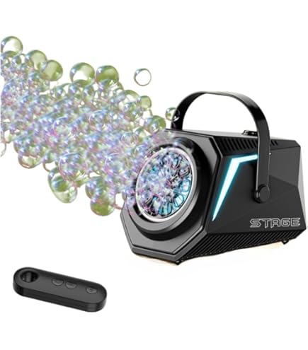 Amazon.co.jp: フォグバブルマシン、こぼれないスモークバブルメーカー