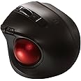 Digio2 Q 小型 トラックボール Bluetoothマウス 静音 5ボタン ブラック 48372