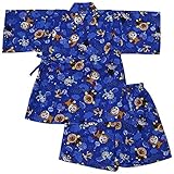 アンパンマン 甚平 和柄 パジャマ ANPANMAN 夏物 お祭り 七夕 fpo-ta9842-9552 100cm ネイビー