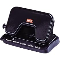 Amazon.co.jp: マックス パンチ 軽あけパンチ スクーバ15 2穴 ブラック