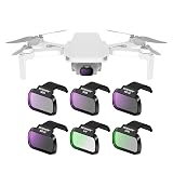 NEEWER NDフィルターセット スナップオン コンパチブル DJI Mini 4K/2/Mavic/SE/2 SE 6枚 ND4/ND8/ND16/ND32/CPL/UV 減光 円偏光 保護フィルター ドローンレンズフィルター マルチコートHDガラス 空中撮影 FL-B31