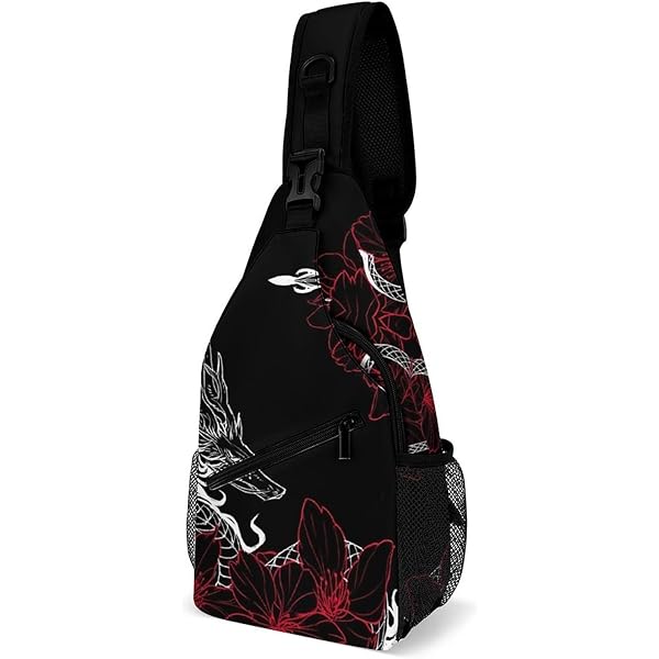 Amazon | ボディバッグ 和柄 和風 鶴 伝統柄 ワンショルダー 多機能
