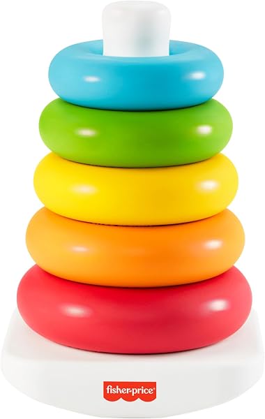 フィッシャープライス(fisher price) ゆらりんタワー(エコ) 赤ちゃん・幼児のおもちゃ 知育・学習玩具 6ヵ月から カラフル GRF09 - 1