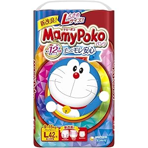 【パンツ Lサイズ】マミーポコ パンツ ドラえもん オムツ (9~15kg)42枚【Amazon.co.jp限定】