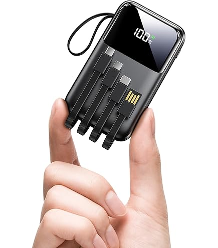 Amazon | モバイルバッテリー 超軽量 小型 22800mAh 20W 急速充電 5台