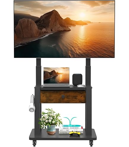 Amazon｜YeTom テレビスタンド キャスター付き 壁寄せ 32〜65インチ