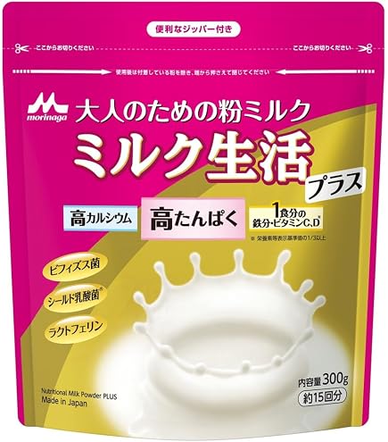 Amazon.co.jp: 森永乳業 大人のための粉ミルク ミルク生活プラス 300g