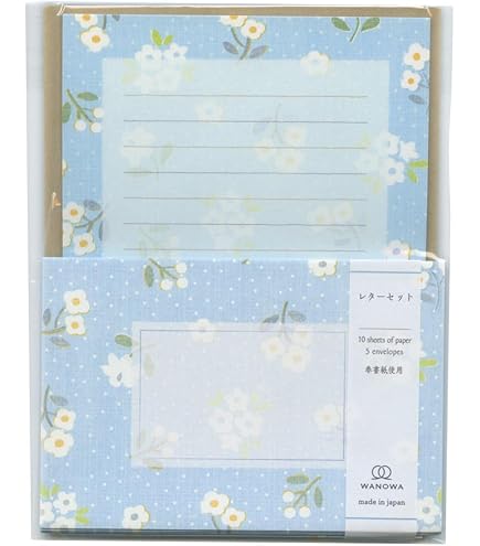 Amazon.co.jp: レターセット B6サイズ WANOWA【クローバー】手紙 便箋