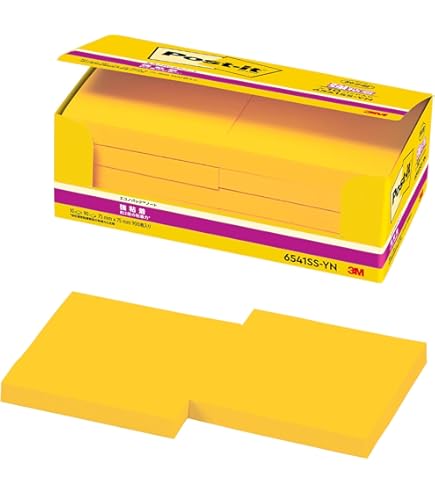 Amazon.co.jp: ポストイット 付箋 強粘着 ノート 75×75mm 90枚 ライム