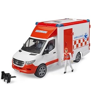 BRUDER ライフガードステーション 62780　MB 送迎車 02670 Bruder 02670 Mercedes-Benz Sprinter Transfer Van with Driver