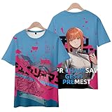チェンソーマン Tシャツ 半袖 コスプレ衣装 トップス パワー インナーシャツ power 血の悪魔 デンジ ポチタ かわいい カジュアル スポーツシャツ スウェットシャツ 上着 変装 ゆったり 丸首 綿 肌着 軽い 柔らかい 快適 通勤通学 贈り物 人気 アニメ 漫画 萌えグッズ 男女兼用