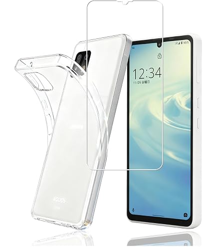 Amazon | AQUOS sense6/sense6s フィルム+ ケース【1枚ガラスフィルム+