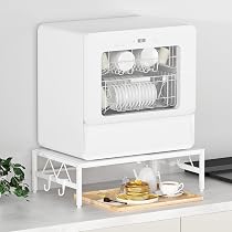 Amazon.co.jp: TKUIN 食洗機台 W35～57×D36×H17cm 伸縮食洗器ラック 