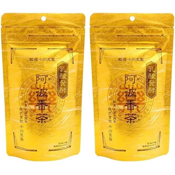 阿波番茶(小川生薬) 阿波晩茶（阿波番茶）100％ 古来阿波晩茶 贅沢リーフタイプ 60g