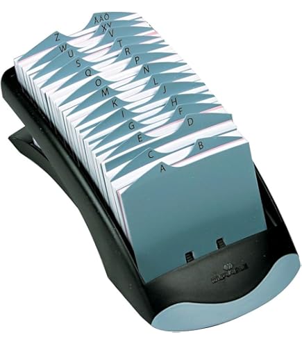Amazon.co.jp: ROLODEX BUSINESS FILE BLACK 400CAP 67236 : 文房具