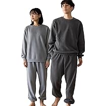 Amazon.co.jp: [Nutopia] スウェット 裏起毛 メンズ 上下セット 秋冬