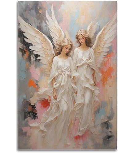 双子天使の逸話 絵画原画 Two Angels, Raffaello Santiー全部屋用ポスター