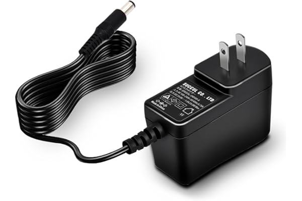 Universal AC adapter, power plug: Outer diameter 0.3 inches (5.5 mm), Inner diameter 0.1 inch (2.1 mm), PSE licensed., 12v
