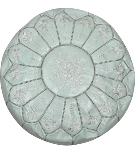 Amazon｜アラビアンな雰囲気を出している本革オットマンプフ (アッシュ