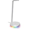 Razer Base Station V2 Chroma Mercury White ヘッドホンスタンド 滑り止めベース付き USBハブ 2ポート RGB対応 【日本正規代理店保証品】 RC21-01510300-R3M1