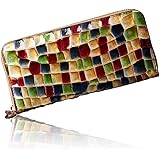 [VOICE] Align アライン le murrine 週刊文春 『平野レミさん コメント』掲載商品 イタリア製 牛革 レディース 長財布 上品で 使いやすい 縦型 カード収納 母の日 プレゼント ギフト 箱入り (GreenⅡ)