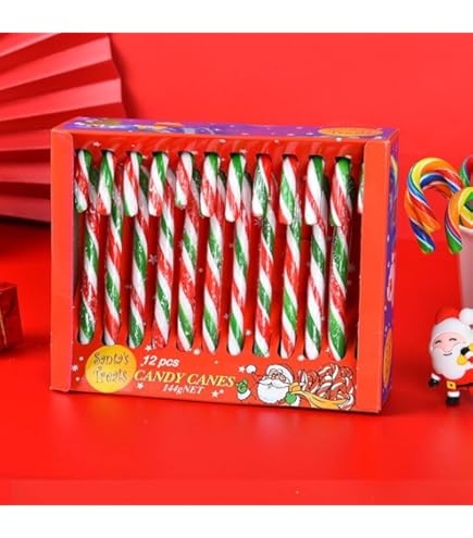 Amazon.co.jp: XM レッド＆ホワイトキャンディケーン 12P : 食品