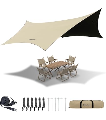 Amazon | タトンカ タープ 3TC 400×400cm キャンプ用品 アウトドア