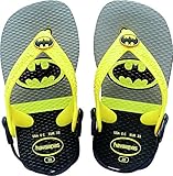 [ハワイアナス] ビーチサンダル キッズ havaianas ベビー・リーニア ヒーローズ BABY LINHA HEROES  全3色 ブラジル製 国内正規品 (22(14.0), ブラック 009